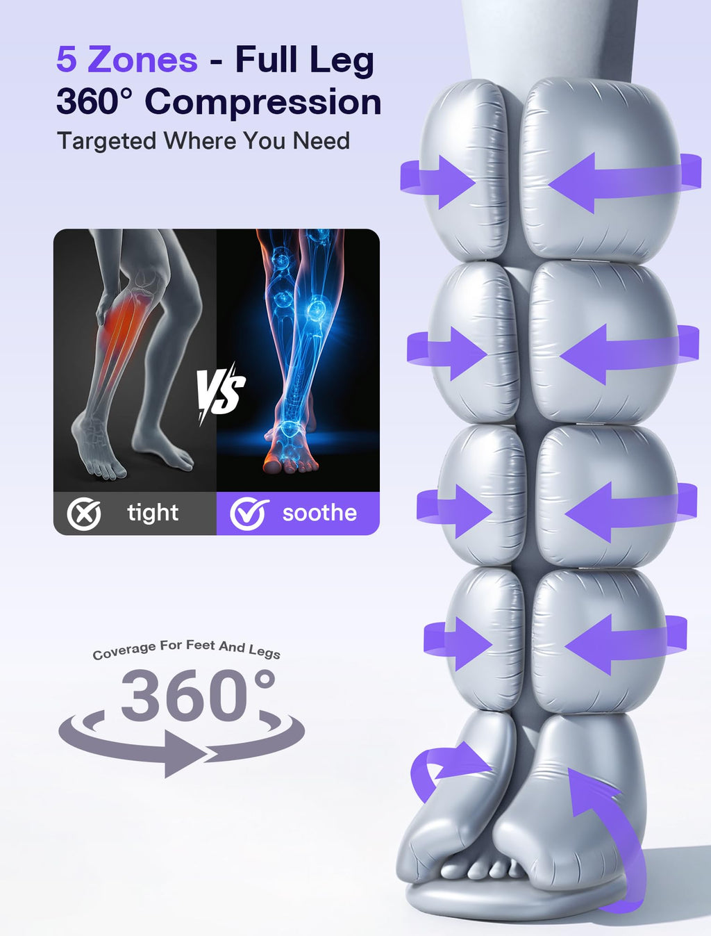 Leg Compression Massager with Heat S49473