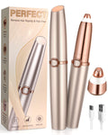 Rechargeable Eyebrow Trimmer with 2 Replacement Heads & LED Light N66686