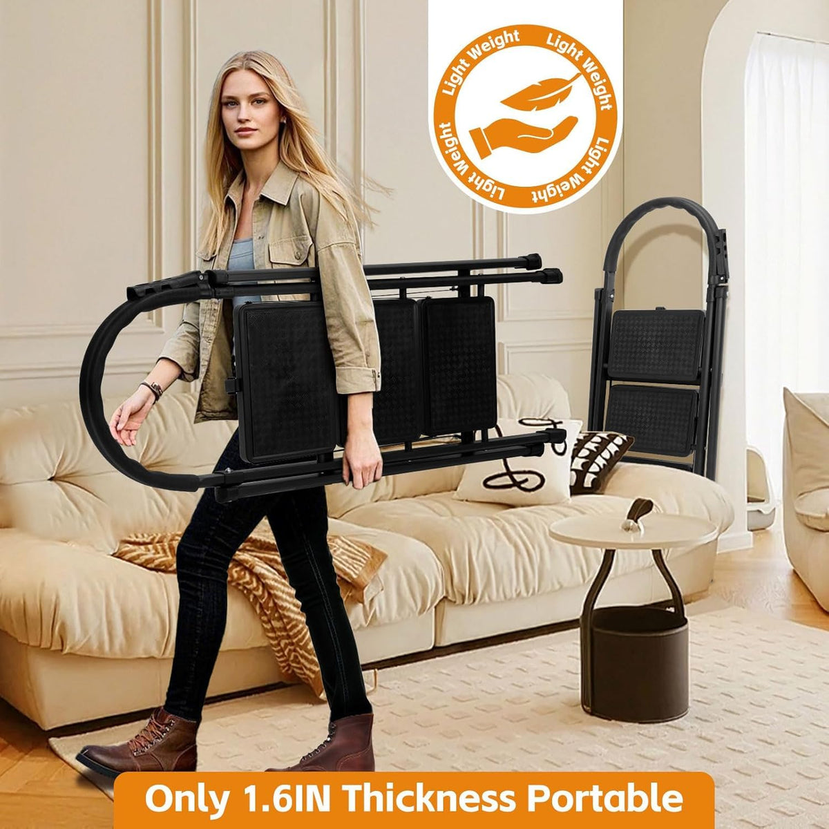 Lightweight Folding 3 Step Ladder F54118
