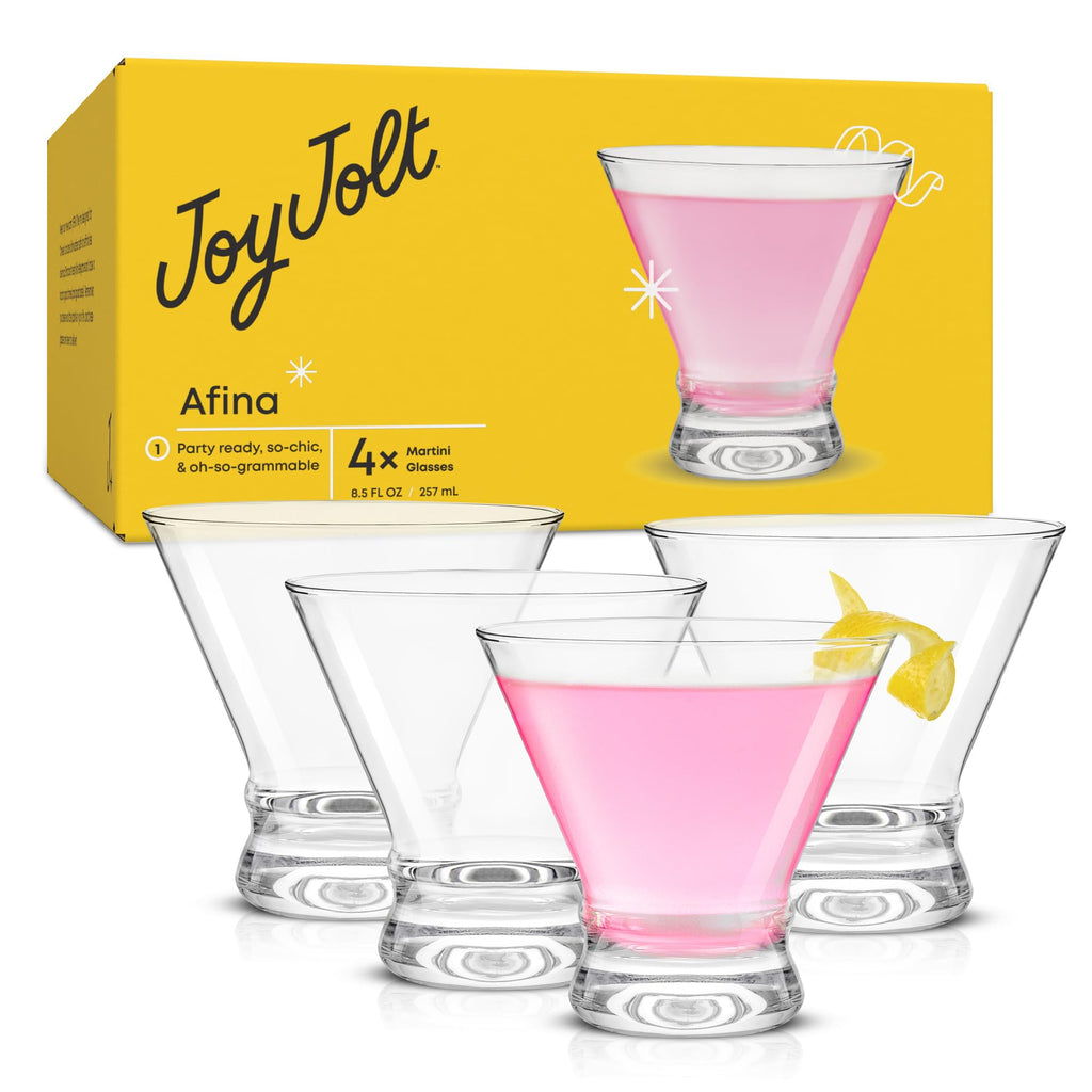 Stemless Martini Glasses Set of 4 O130