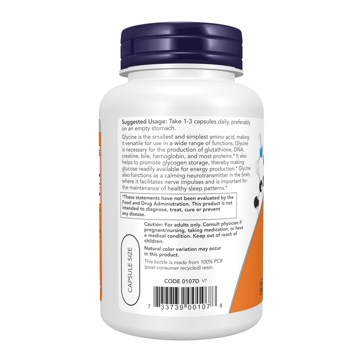 Glycine 1,000 mg 100 Veg Caps D425733