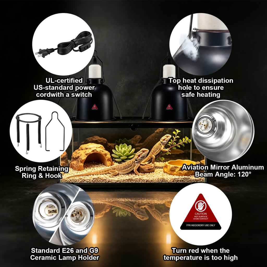 Ceramic Socket Reptile Heat Lamp Kit K46240