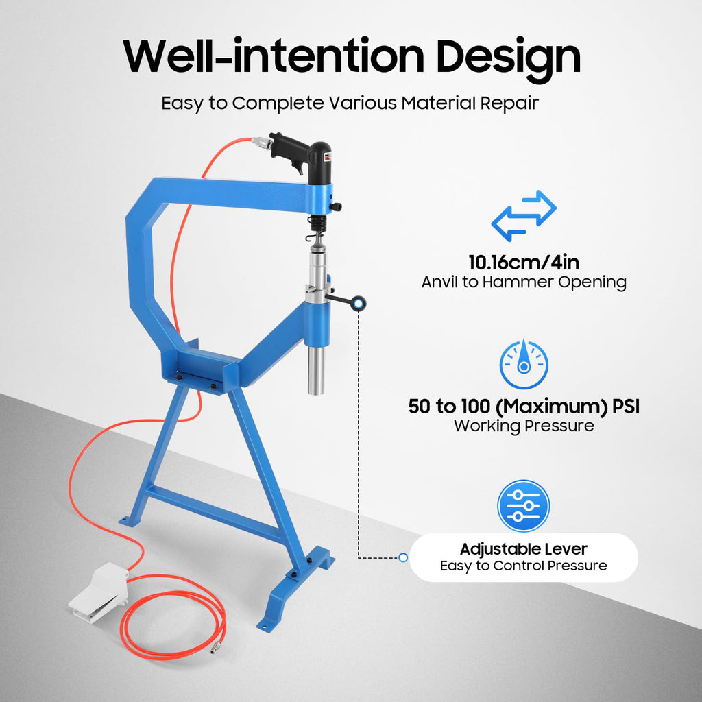 Pneumatic Planishing Hammer with Stand & Pedal Y7531