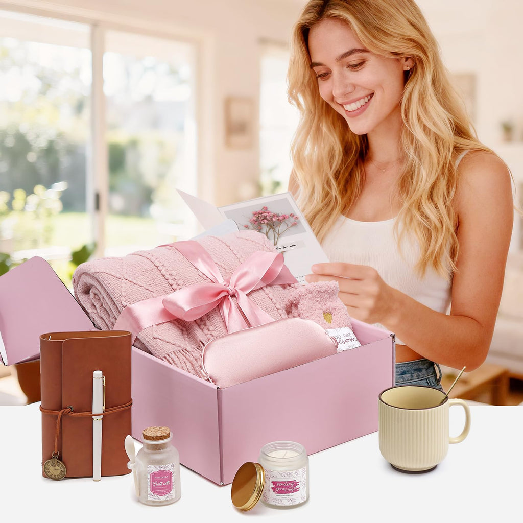 Pink Self Care Gift Basket D36516