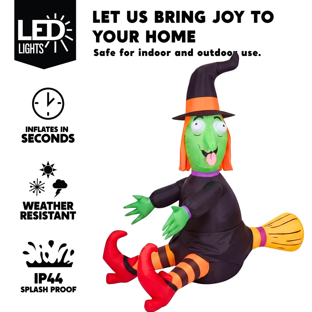 4FT Inflatable Witch with LED Lights Z41080