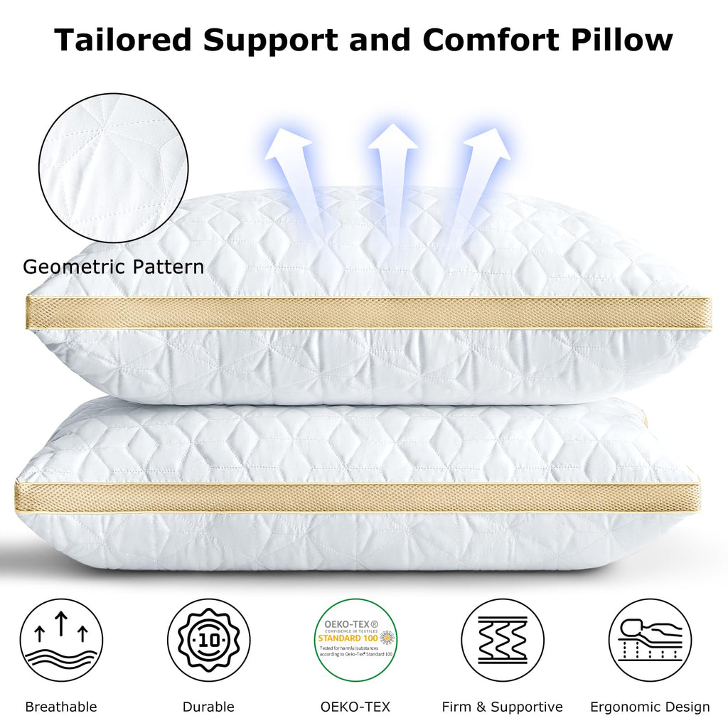 King Size Cooling Down Alternative Pillows Set of 2 I9829