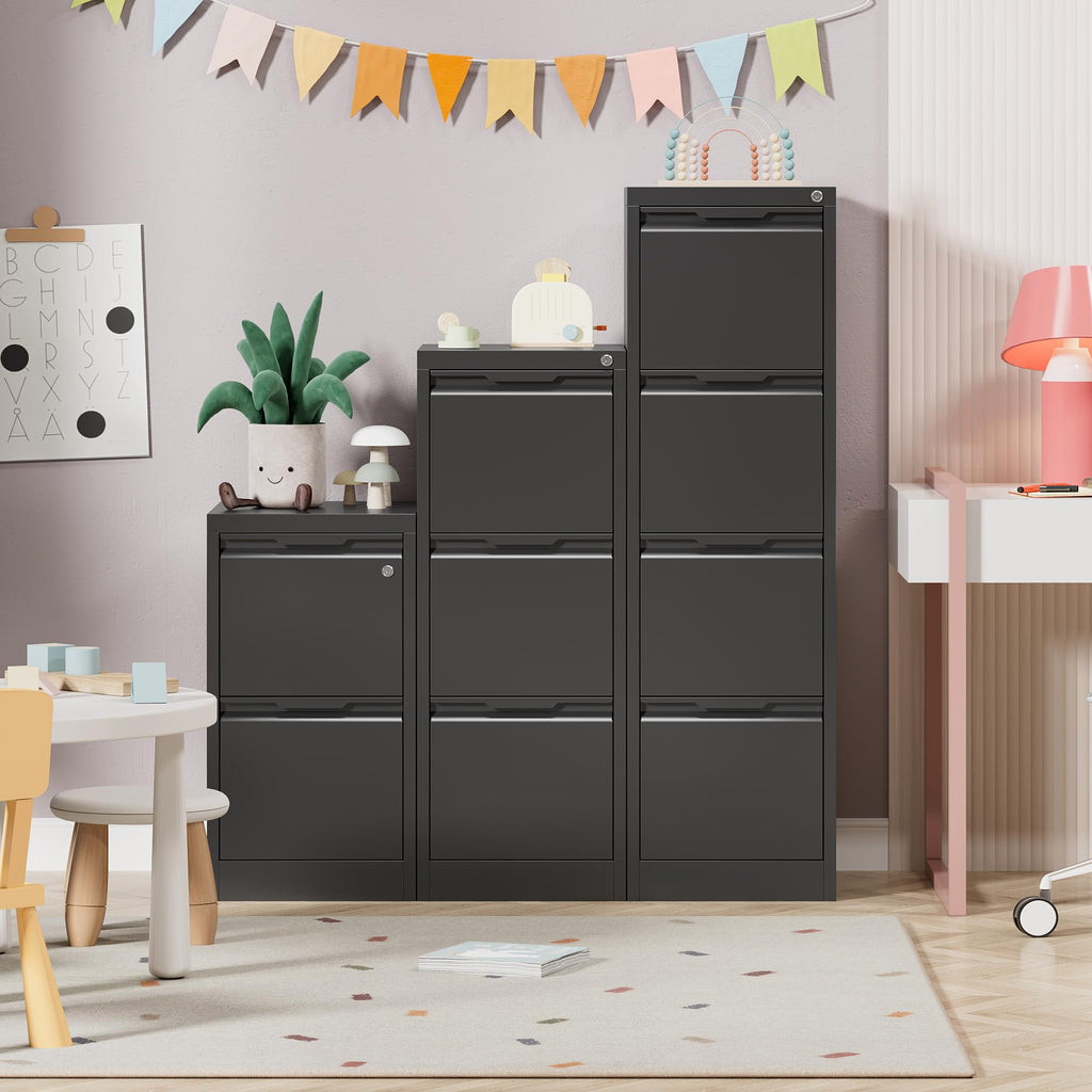 4 Drawer Metal File Cabinet with Lock O8685