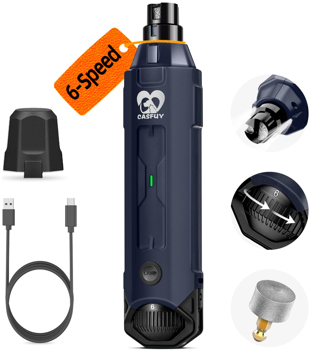 6-Speed Rechargeable Electric Dog Nail Grinder L15448