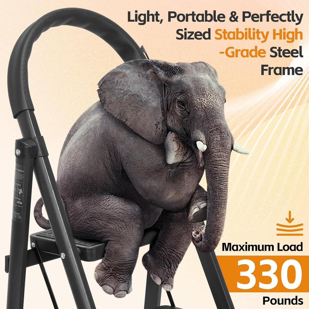 Lightweight Folding 3 Step Ladder F54118