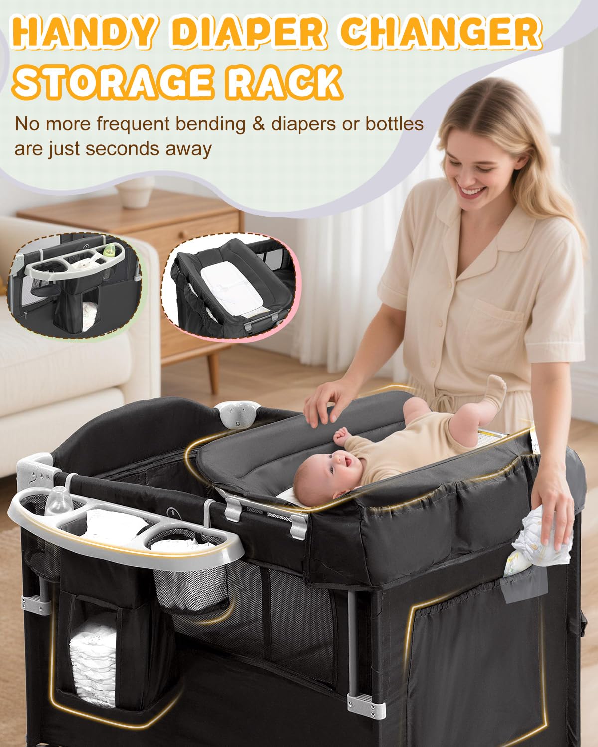 5 in 1 Bedside Bassinet X77743