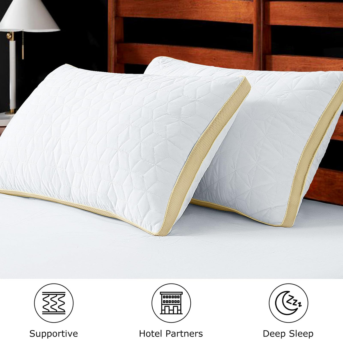 King Size Cooling Down Alternative Pillows Set of 2 I9829