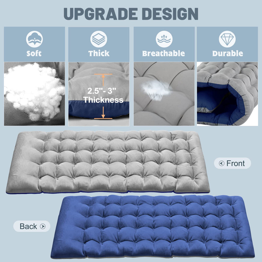 Folding Camping Cot with Mat & Carry Bag J7499