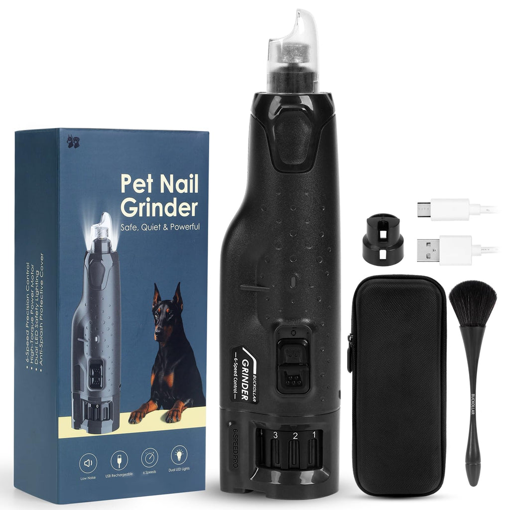 Dog Nail Grinder Quiet 6-Speed with LED Light X5340
