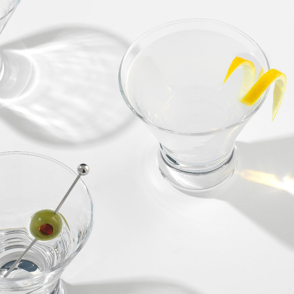 Stemless Martini Glasses Set of 4 O130