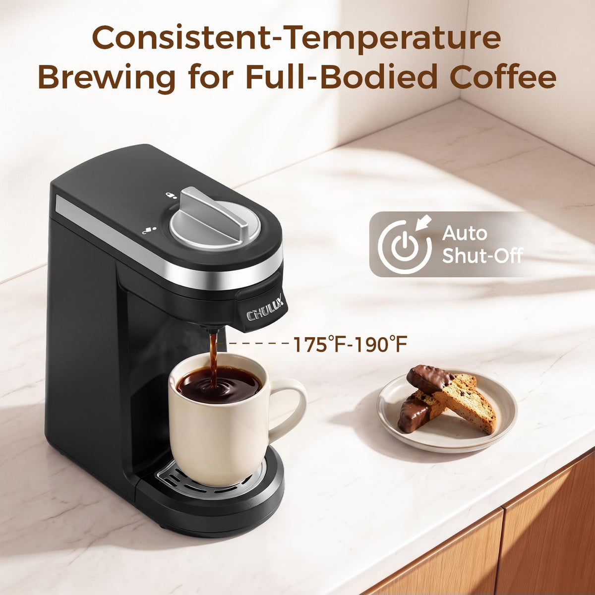 Single Serve Coffee Maker Black J6933