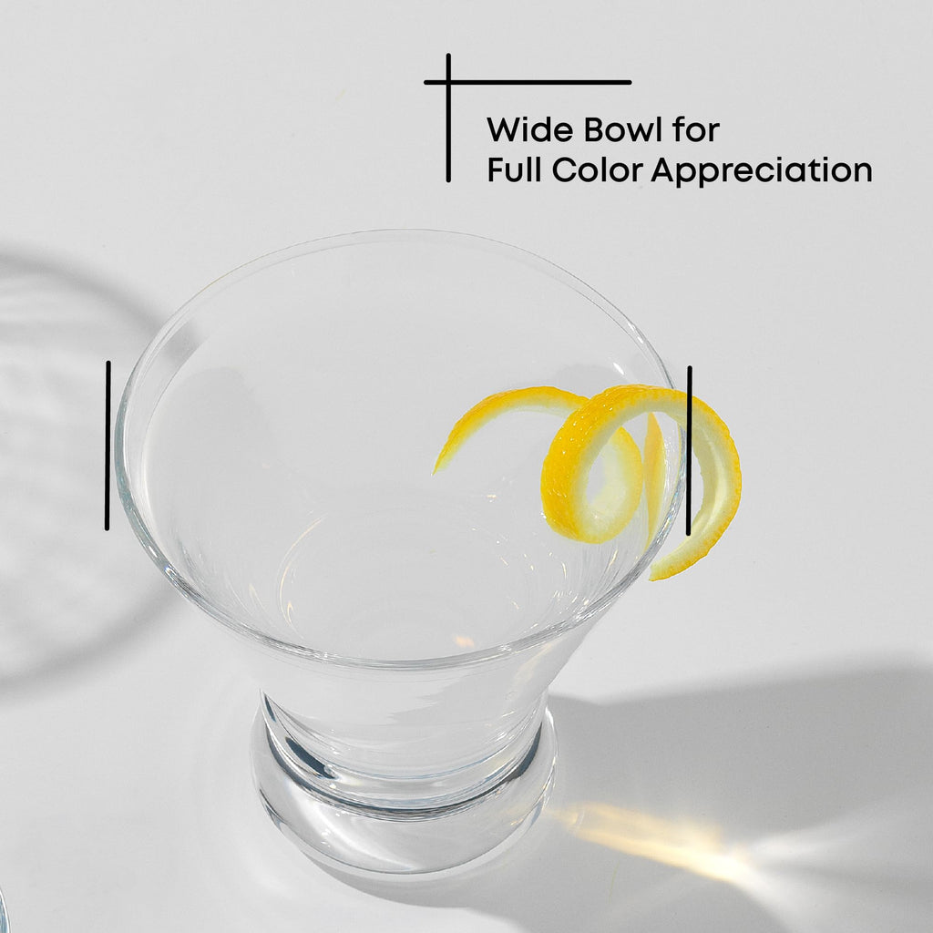 Stemless Martini Glasses Set of 4 O130