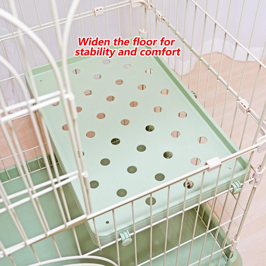 3/4-Tier Wire Cat Cage Playpen with Hammock and Platforms X4078