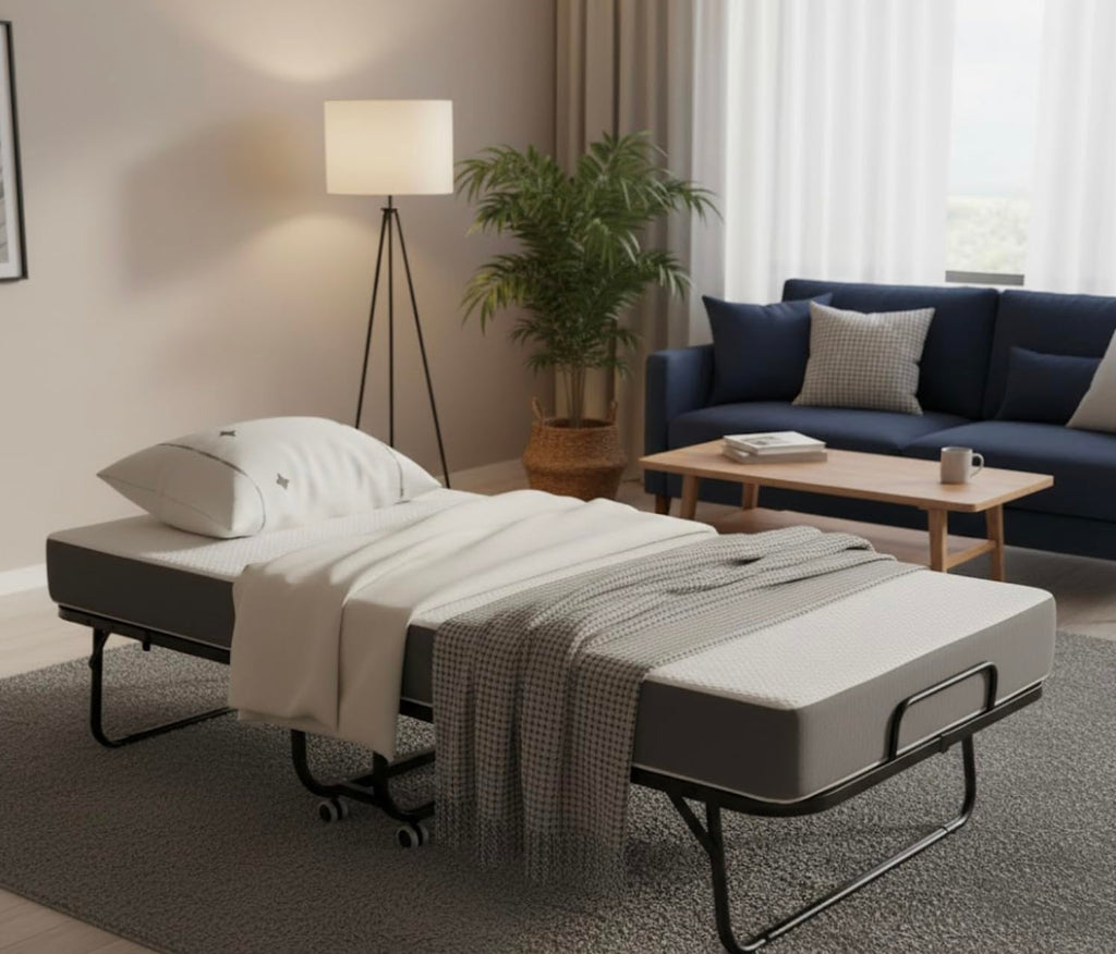 Foldable Bed with 5" Memory Foam Mattress I735