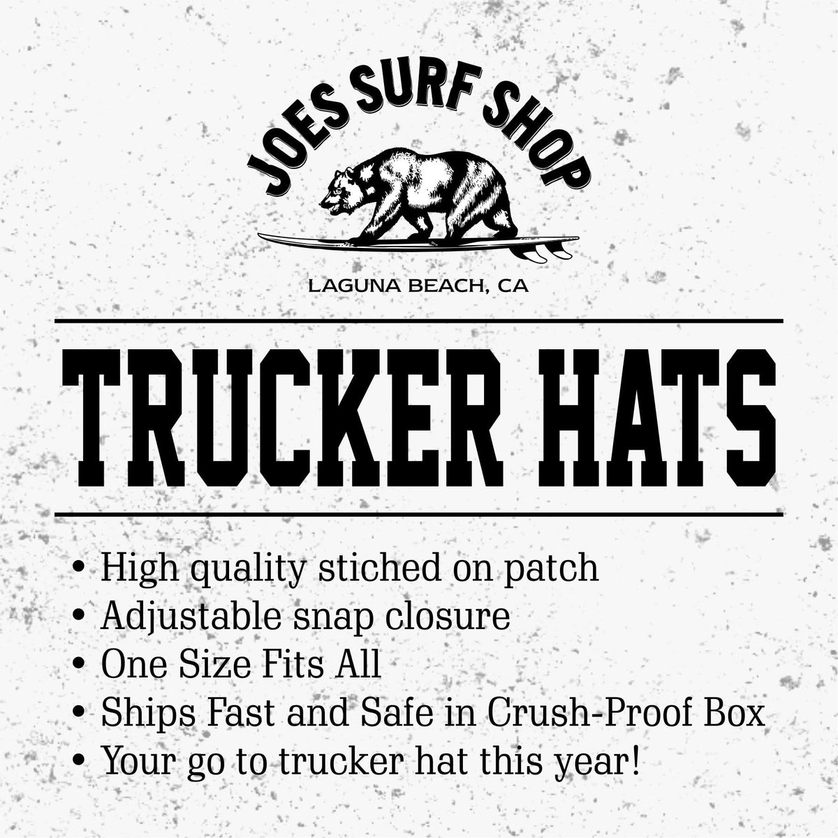 Surfing Bear Flat Bill Snapback Trucker Hat U482708