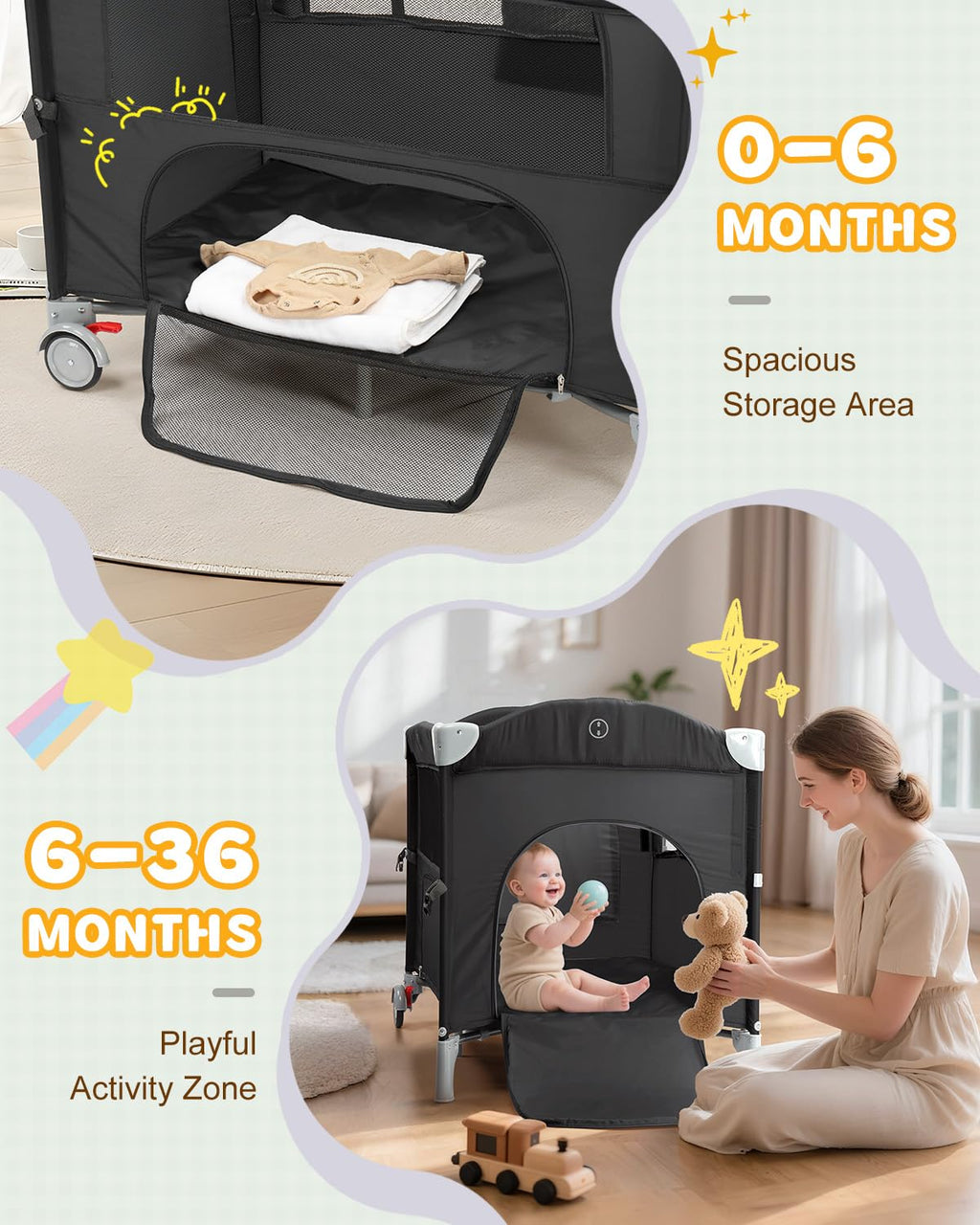 5 in 1 Bedside Bassinet X77743