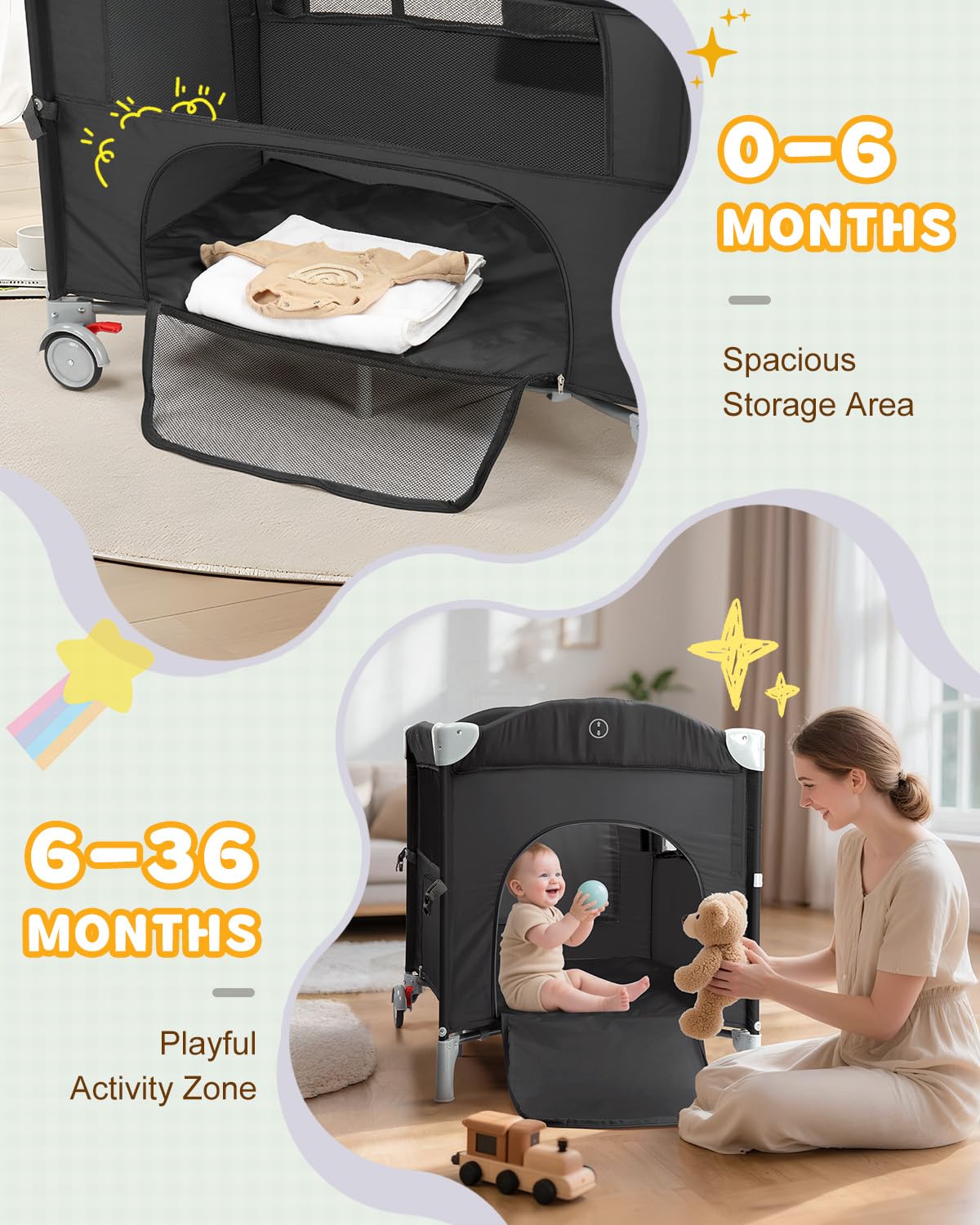 5 in 1 Bedside Bassinet X77743