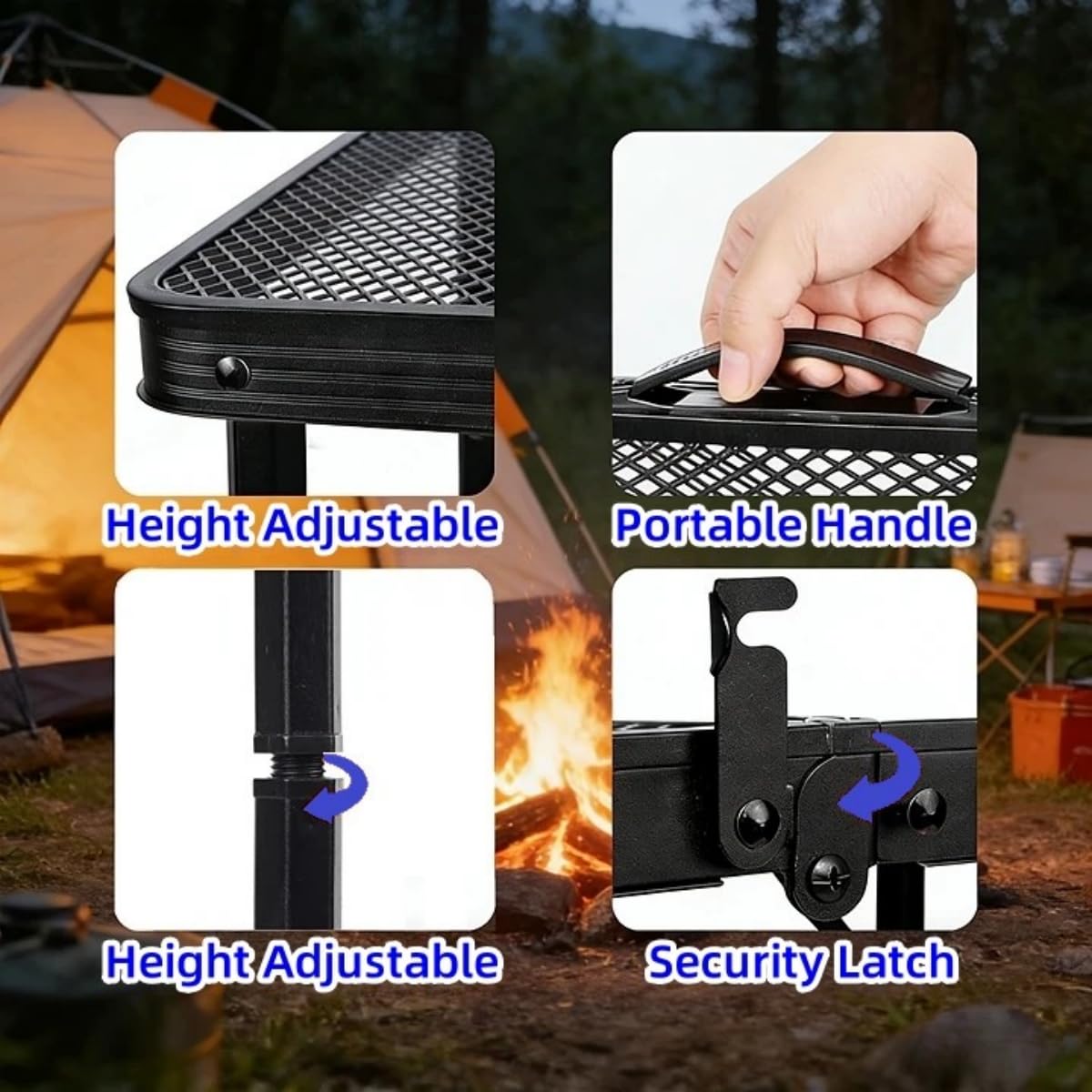 Folding Portable Camping Grill Table X74736