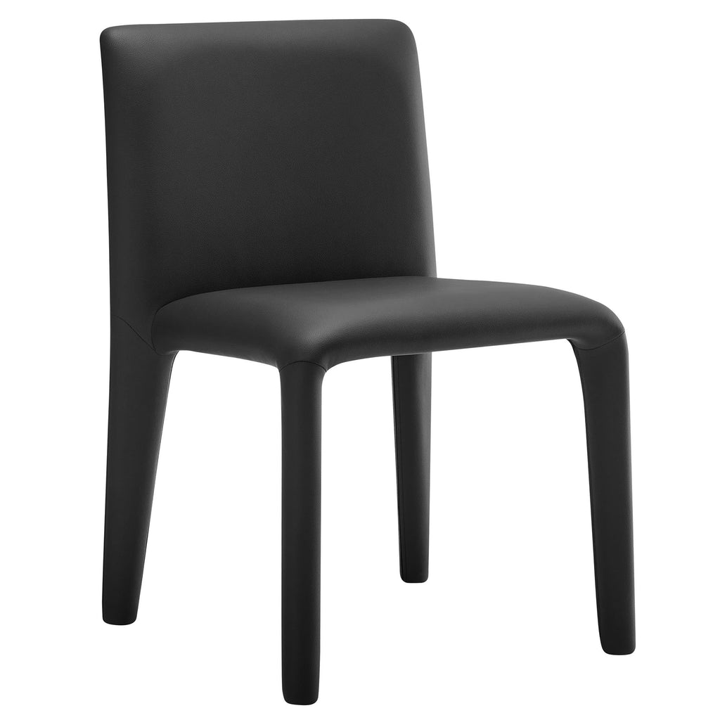 Black Faux Leather Dining Chair S482175