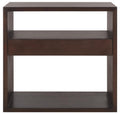 Dark Oak 2-Shelf 1-Drawer Console Table O80921