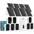 Solar Security Cameras Wireless Outdoor System, 8 Cam-Kit, 4MP Color Night Vision, 1TB HDD Q141521