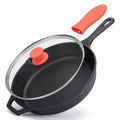 10 Inch Pre-Seasoned Cast Iron Skillet with Lid D2285