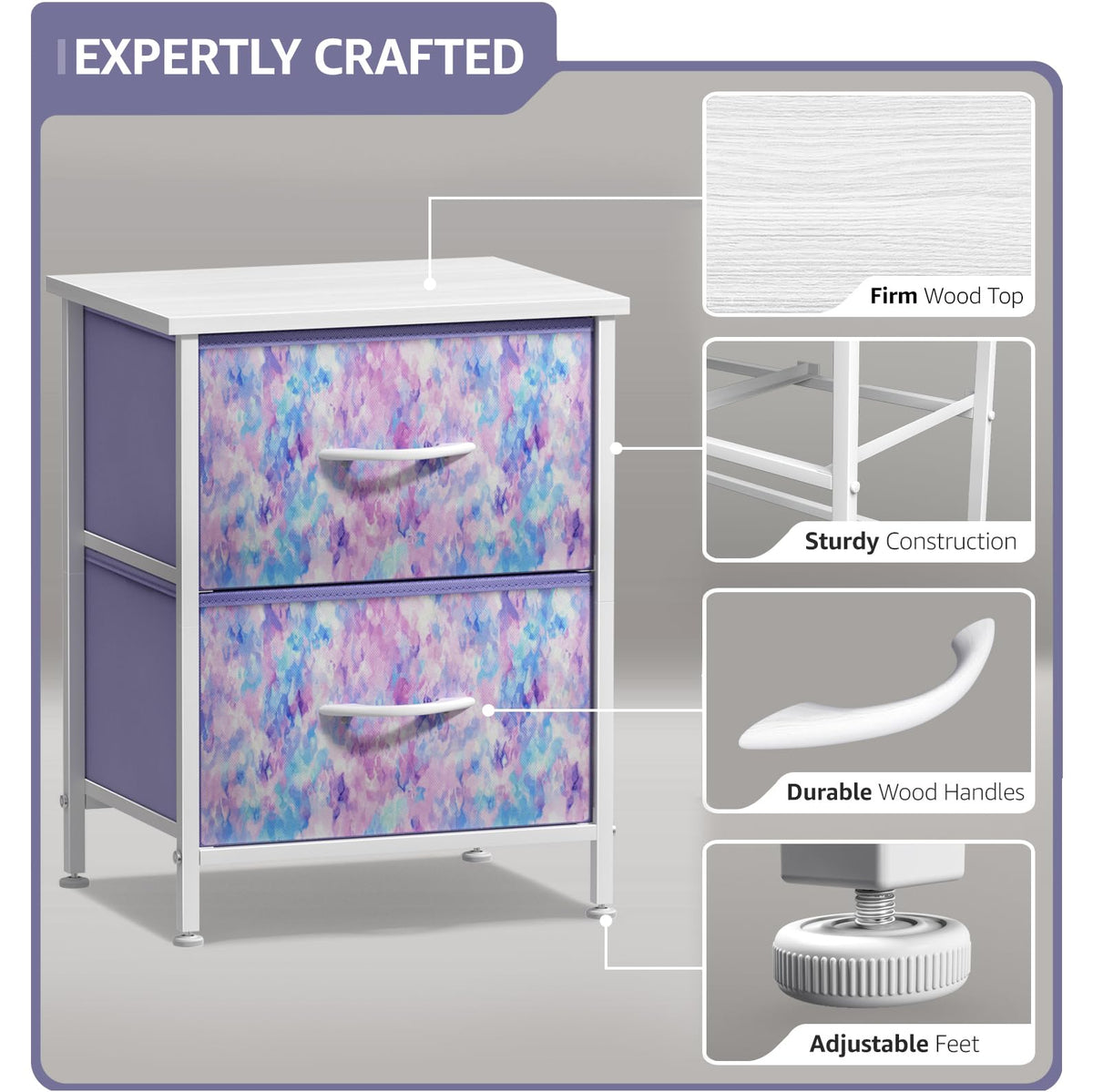2-Drawer Kids Nightstand T922740