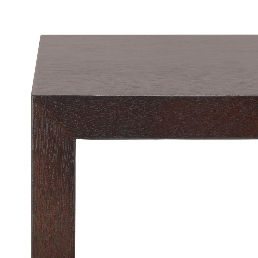 Dark Oak 2-Shelf 1-Drawer Console Table O80921