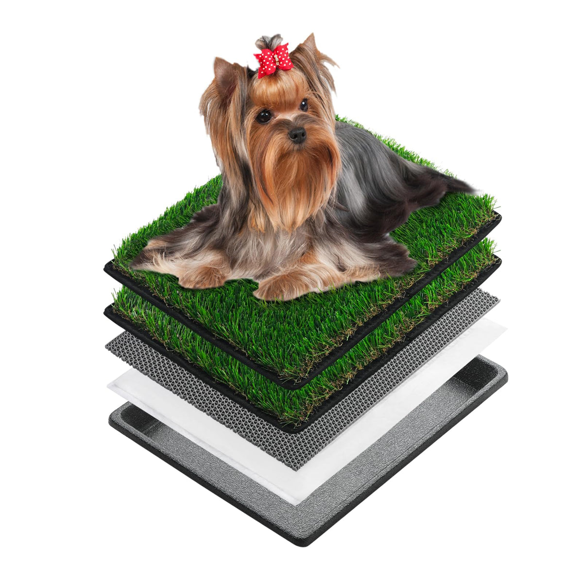 Extra Small Dog Grass Pee Pads with Tray I5586
