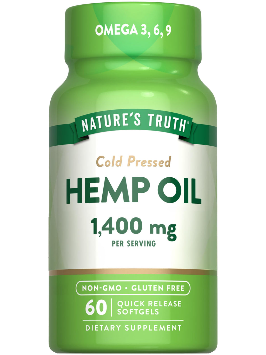 Hemp Oil Softgels 1400mg 60 Count H698953