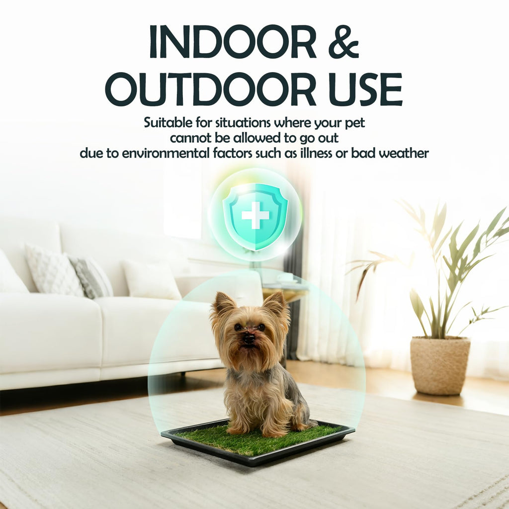 Extra Small Dog Grass Pee Pads with Tray I5586