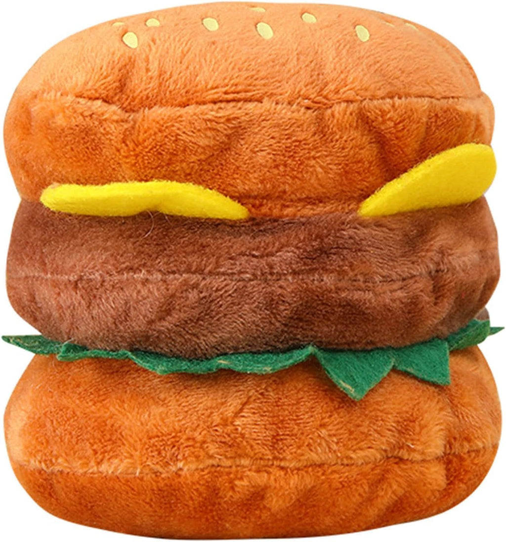 Hamburger Shape Dog Plush Squeaky Toy G883