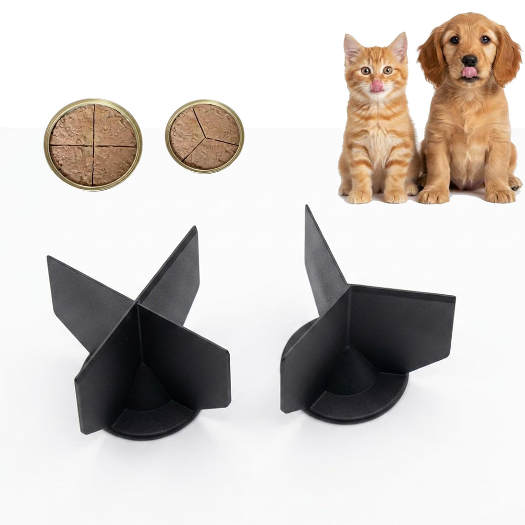 Black 2 Pack Pet Food Can Divider F6125