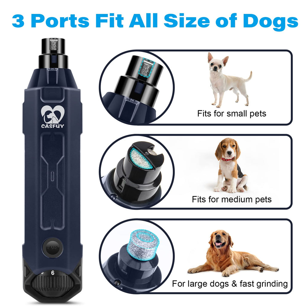 6-Speed Rechargeable Electric Dog Nail Grinder L15448