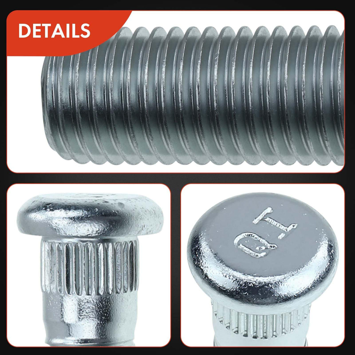 5Pcs M12-1.50 Wheel Studs L21982