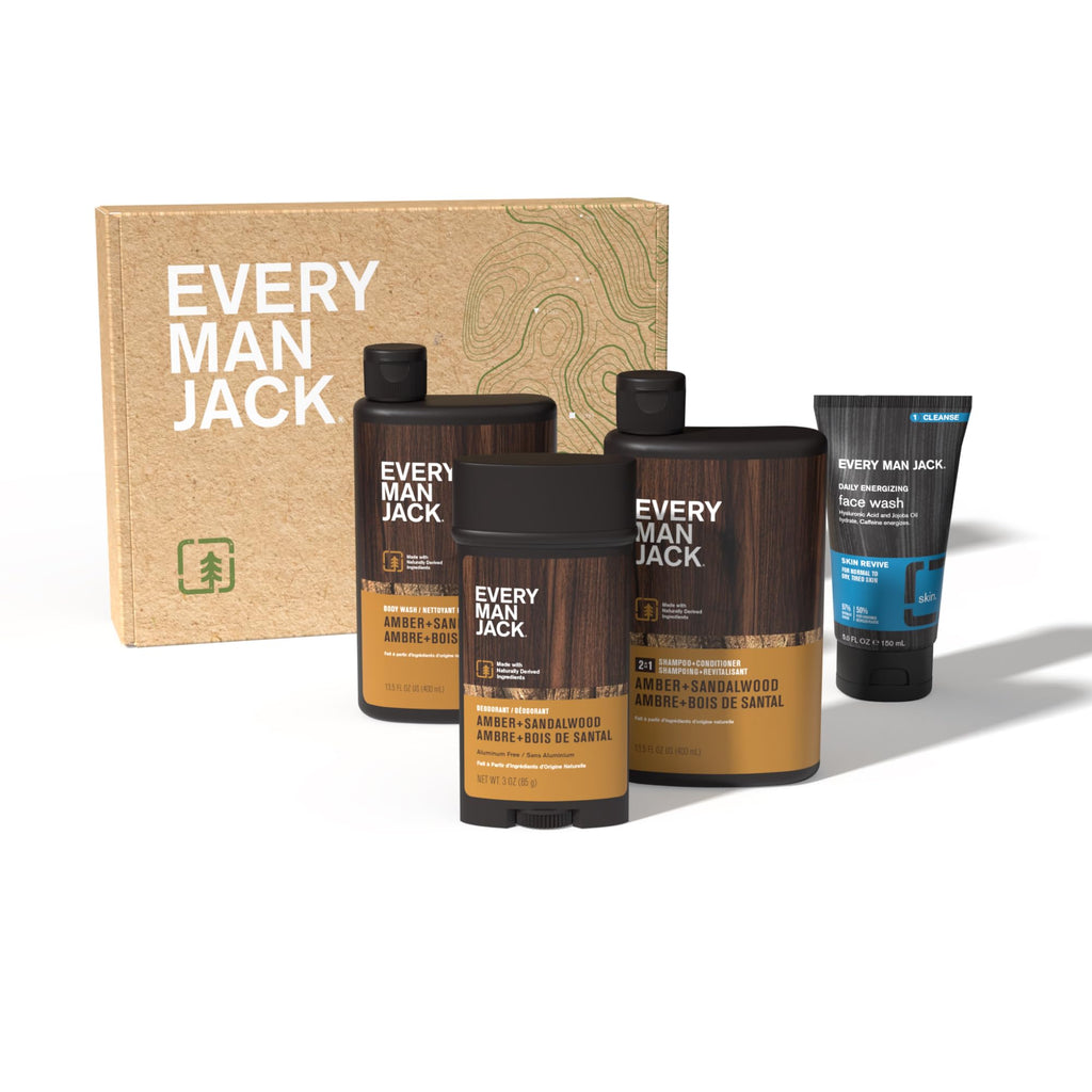 Amber Sandalwood Bath and Body Shower Gift Set M649481