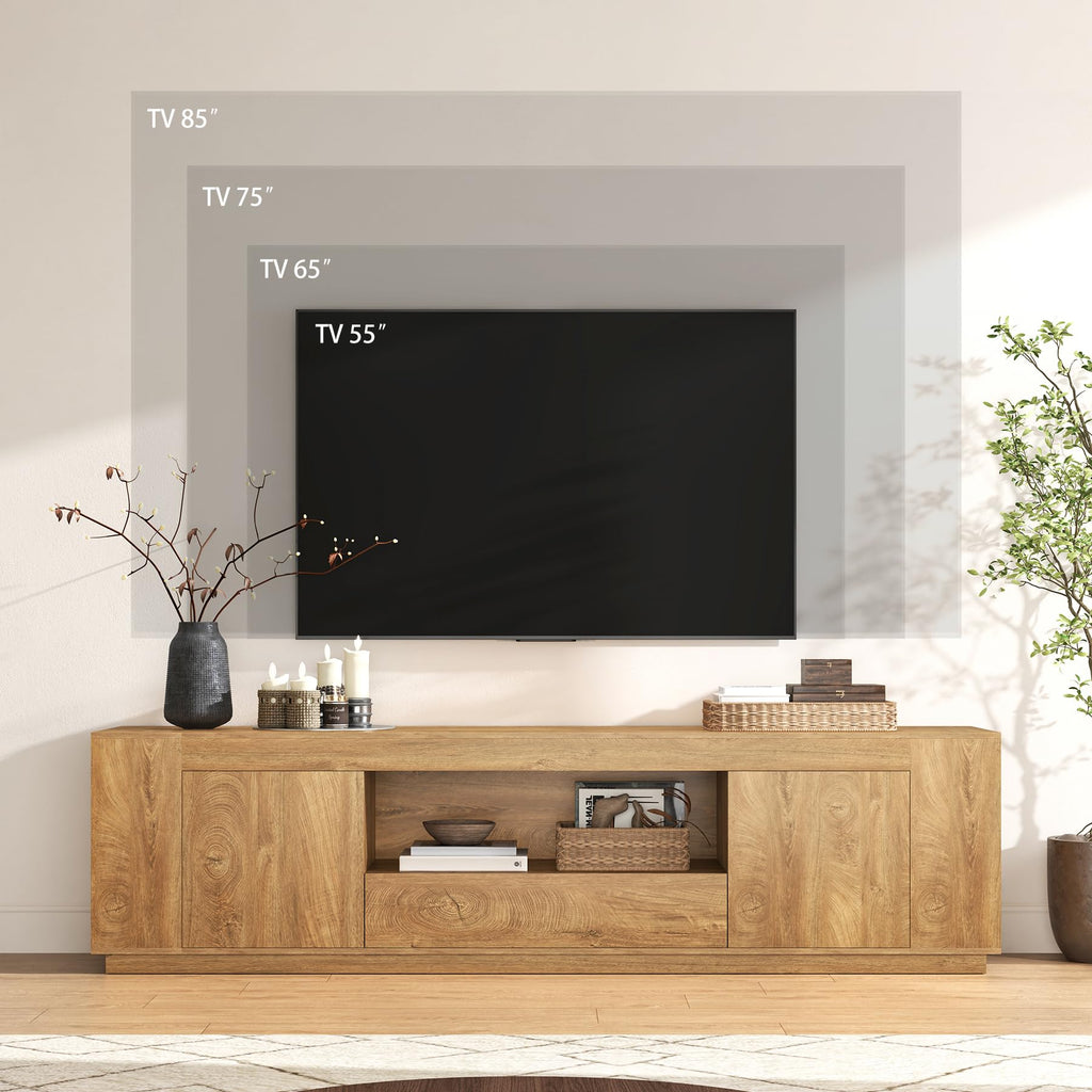 Natural Oak Brown TV Stands P61659