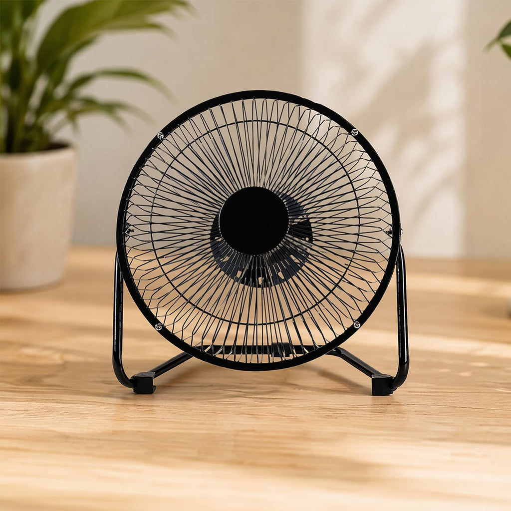 9 Inch Black Metal High Velocity Floor & Wall Mount Fan I56845