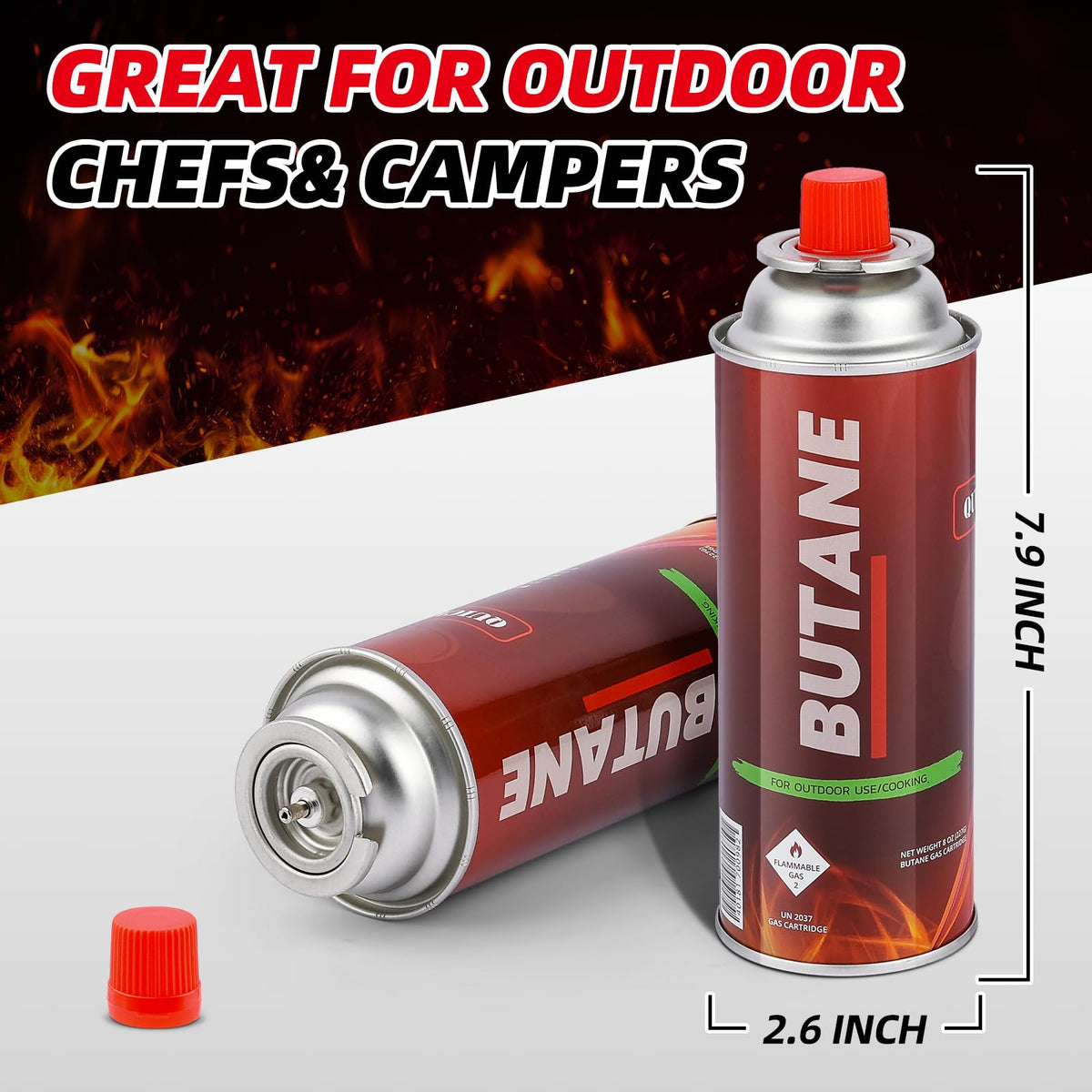 Butane Fuel Canisters 24 Pack O28057