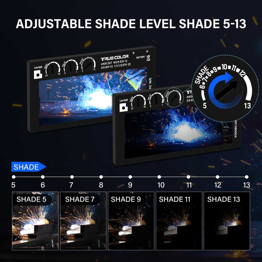 Adjustable Auto Darkening Welding Lens 2x4 1/4 X95128