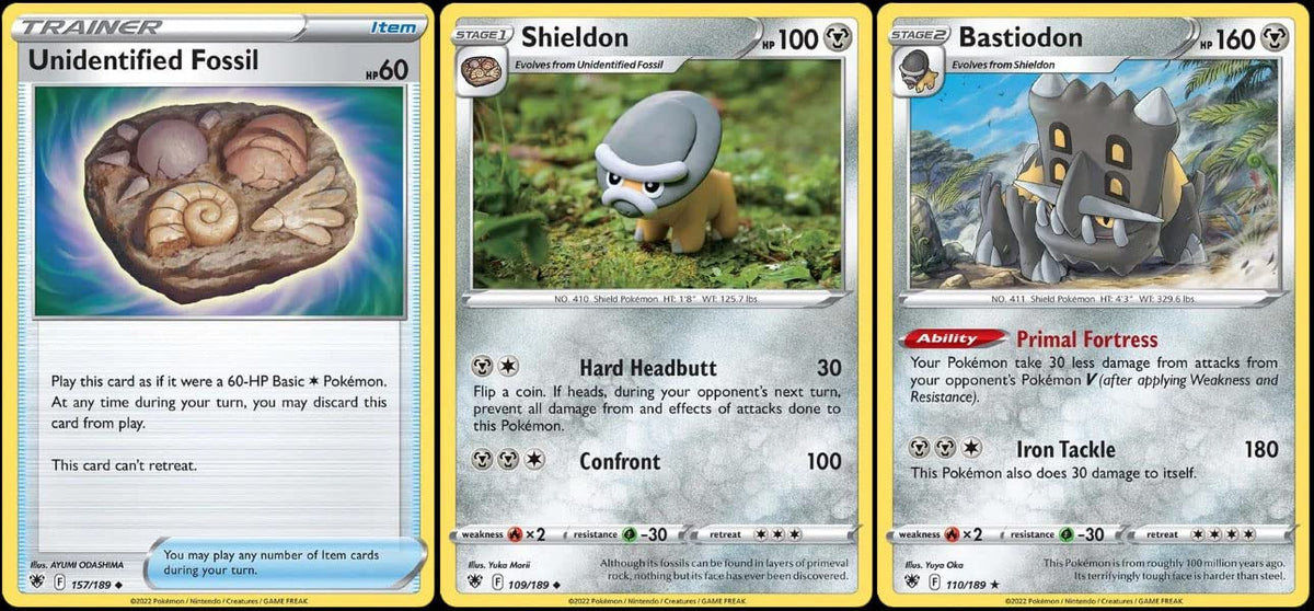 Pokemon Bastiodon Rare Evolution Card Lot 2 Cards I83203