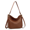 Genuine Leather Hobo Crossbody Bags with 2 Detachable Straps X5658