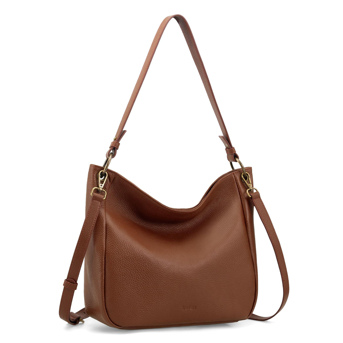Genuine Leather Hobo Crossbody Bags with 2 Detachable Straps X5658