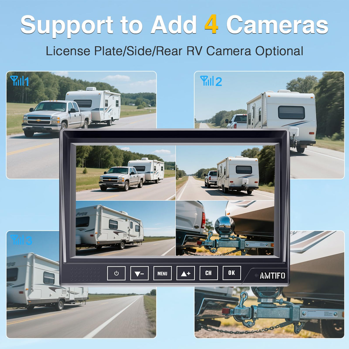 1080P Wireless RV Backup Camera D99046