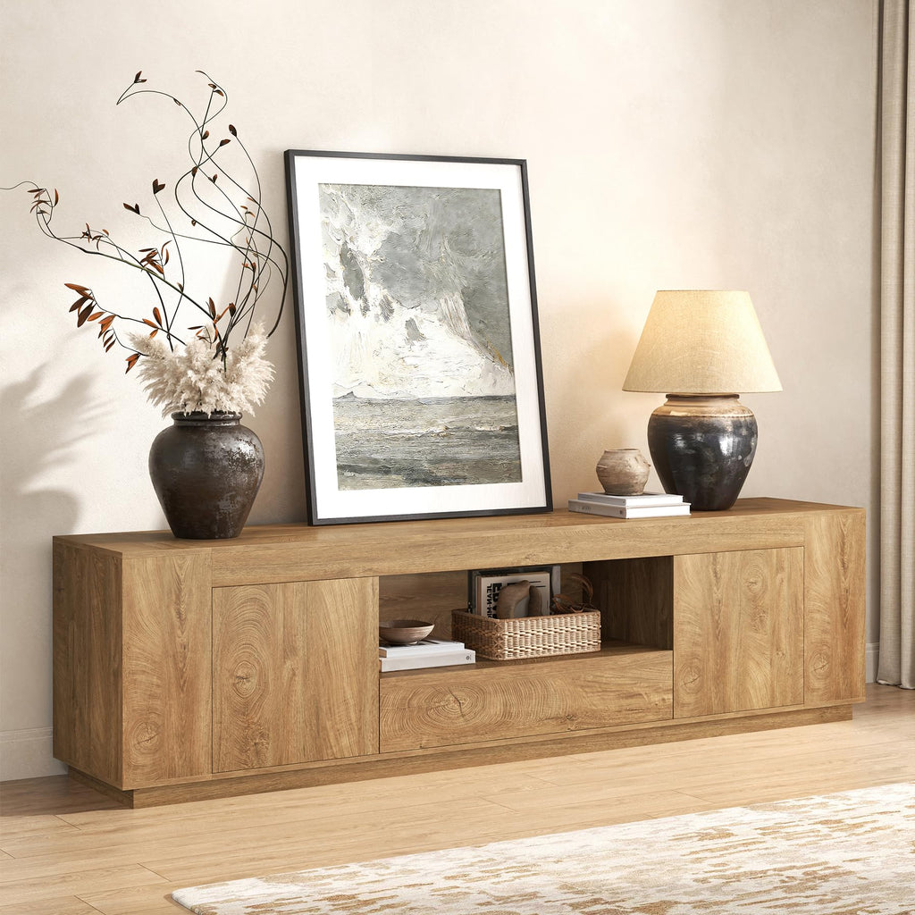 Natural Oak Brown TV Stands P61659