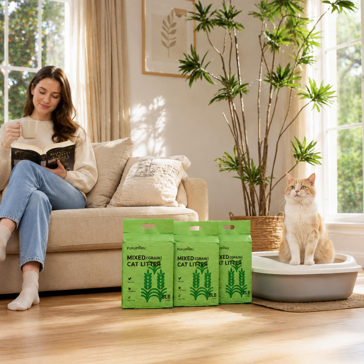 Clumping Tofu Cat Litter 18 lb X953